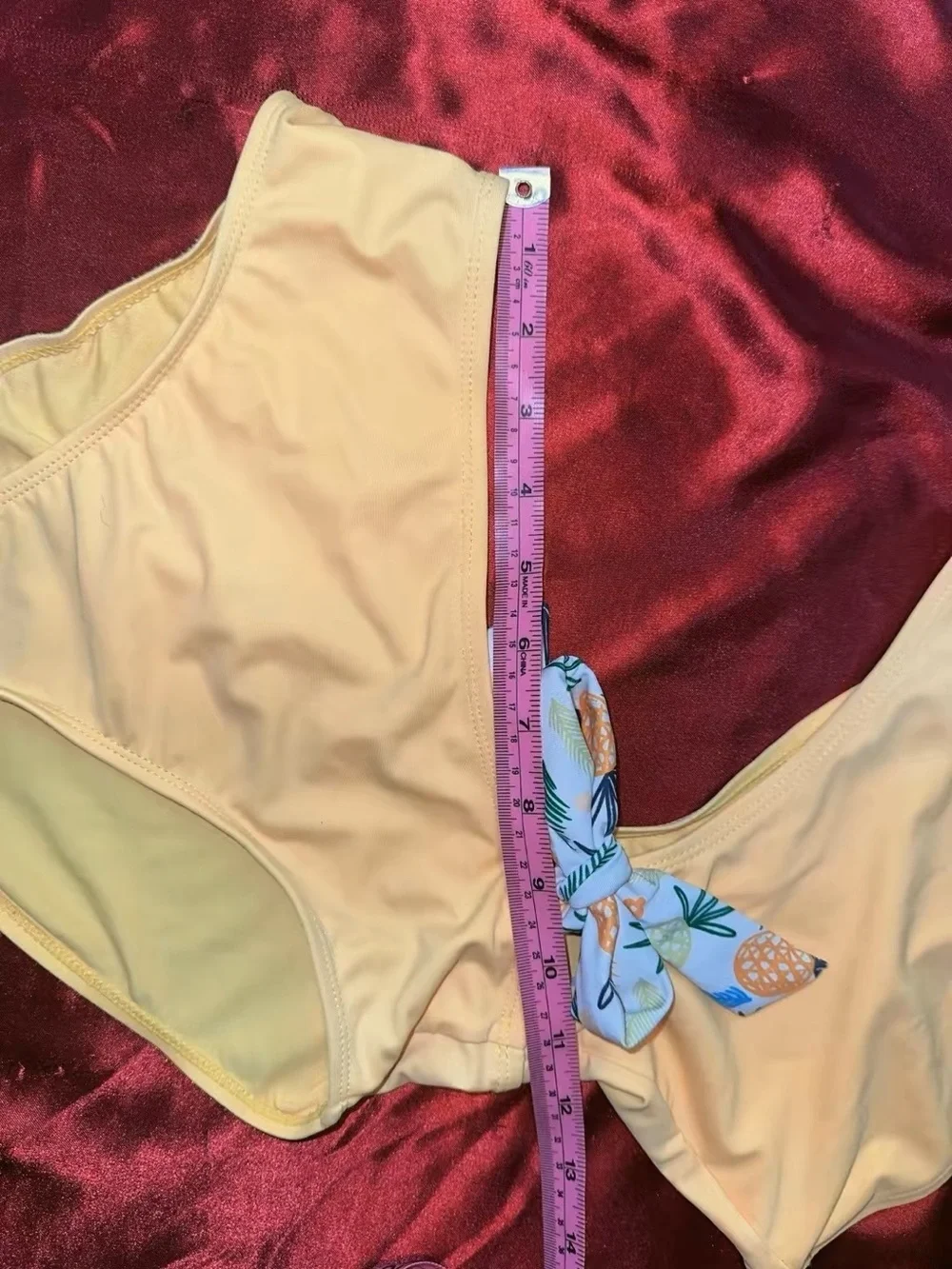 Kids One-Piece Swimsuit in Pale Yellow